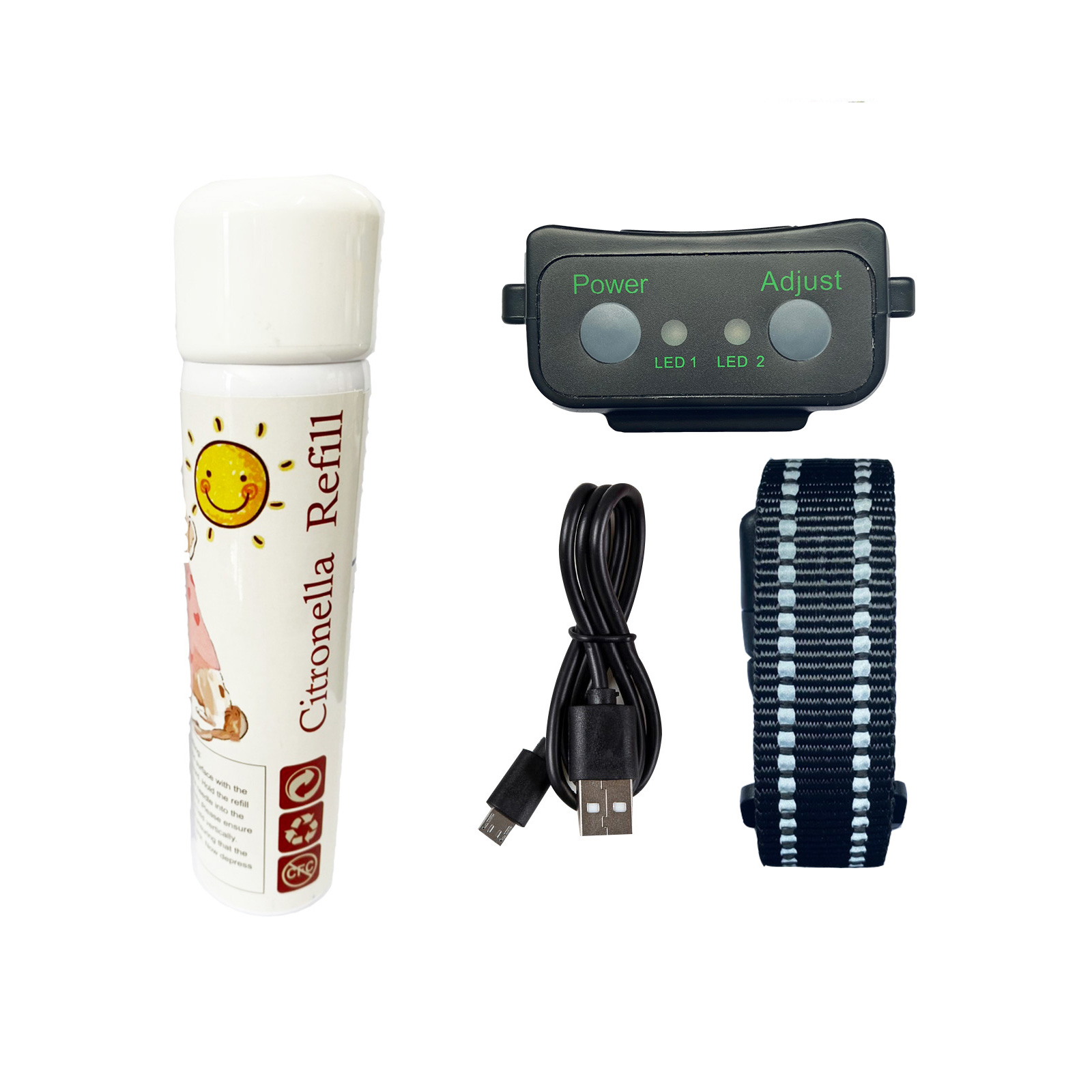 Dog Citronella Anti Bark Spray Collar Training Stop Barking Humane Rechargeable